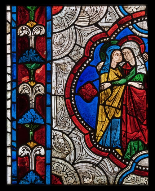 ADVENT CALENDAR DAY 10Stained-glass panel from the Church of Sainte-Radegonde in Poitiers, France (c