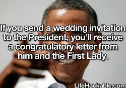 castielsunderpants:  lifehackable:  More Life Hacks Here  what if you’re just there at your wedding feeling a little down because you’ve just realized you never got that letter from the president and his wife but you shrug it off, whatever, it’s