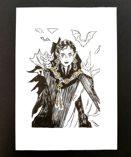 lucid-crown:cy-lindric:Inktober time is here ! I’m doing Tolkien characters this year.Day 1. Maedhro