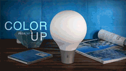 fastcompany:  A Squeezable Light Bulb That Slurps Up Color 