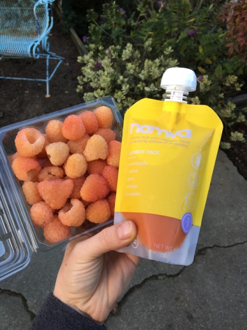 golden raspberries & Nomva carrot pack (pineapple, carrot, pear, mango, probiotics)