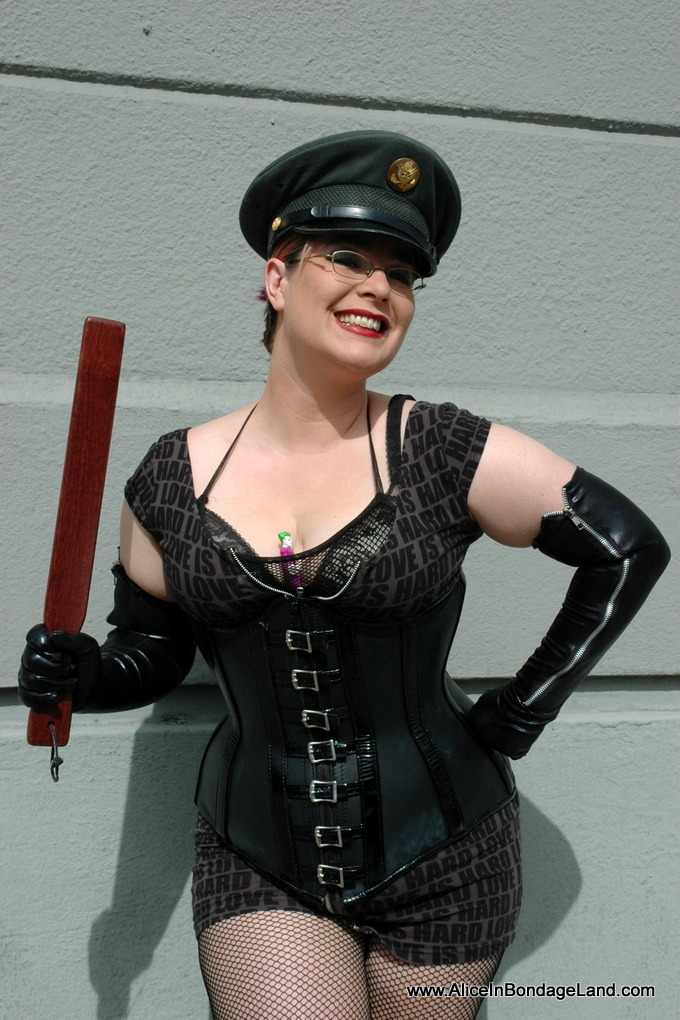 mistressaliceinbondageland: Think you could handle  a  spanking from my favorite