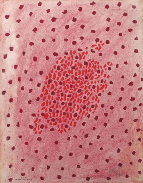thunderstruck9:  Yayoi Kusama (Japanese, b. 1929), The Ground (2), 1952. Wax crayons, pastel and gouache on paper, 37.5 x 30 cm. 