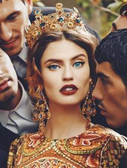 golden-gal:  Bianca Balti for Dolce &amp; Gabbana Fall 2013 campaign