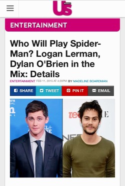 marriedtodylan:  HOLD UP….(Here’s the article: http://m.usmagazine.com/entertainment/news/who-will-play-spider-man-logan-lerman-dylan-obrien-in-the-mix-2015112)