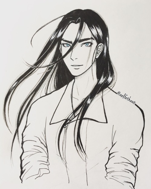 || Inktober 2016 - Day 11: Ashina Sun ||And now fanart of Sun! Not sure I made him justice, his feat