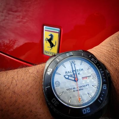 Instagram Repost
mywatchlifestyle  “Wheels & Watches” is the Sunday Vibe.. Watch by @ralftech_official car by @ferrari 😊⌚ [ #ralftech #monsoonalgear #divewatch #watch #toolwatch ]