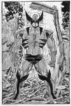 johnbyrnedraws:  Wolverine in gray tone commission