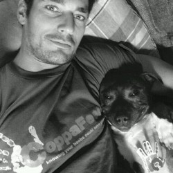 allaboutgandy:  David Gandy with Lulu.  Photo