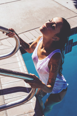 modernambition:Just Cooling Off | MDRNA | InstagramBeauty is in the Eye of the Beholder &amp; She&rsquo;s so Transparently Beautiful