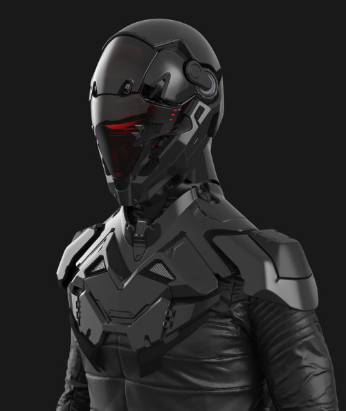 av-corporation: Cyborg Torso [ WIP ] - AARON DE LEON Artstation  What an outstandingly hot cyborg unit! When does it start policing our streets? 