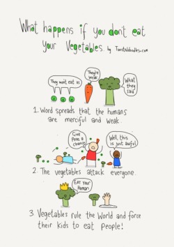 twisteddoodles:  Eat your vegetables