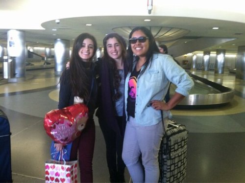 CAMREN TODAY WITH A FAN AT LAX