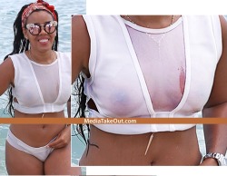 chocolatynipples:  Angela Simmons (Rev Run’s daughter, Russell Simmons’ niece, Entrepreneur, Reality Star, etc) see thru to nips.  Via Mediatakeout