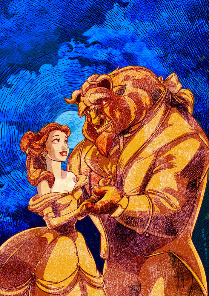 castle-of-stars:  Belle and Beast  
