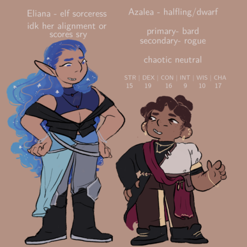 these are some of my old dnd characters bc i still love them and never do anything with them anymore