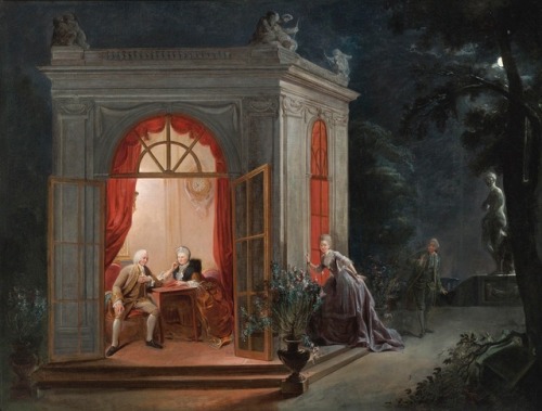 talleyrandsghost:Jean-Baptiste-André Gautier d'Agoty (1740 - 1786) Le contrat de mariage ou l'attent