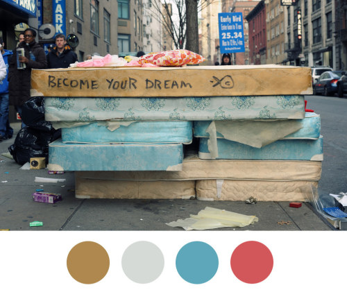 buzzfeed:  13 Beautiful Color Palettes Inspired By NYC Garbage