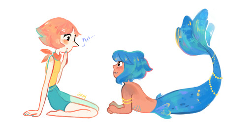 ieafy: A human and a mermaid c: