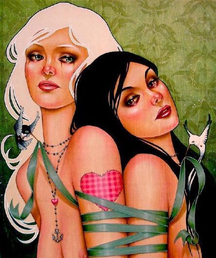 artbeautypaintings:The tie that binds also confines - Glenn Arthur