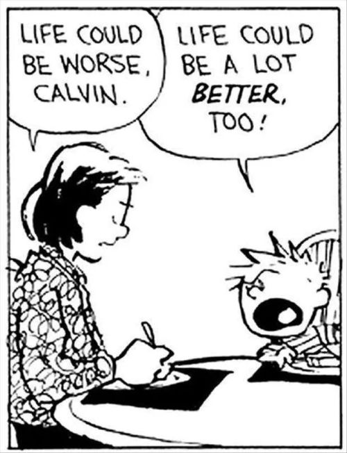 Porn photo unamusedsloth: Wisdom from Calvin and Hobbes.