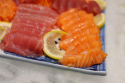 aperture24:  tuna and salmon sashimi