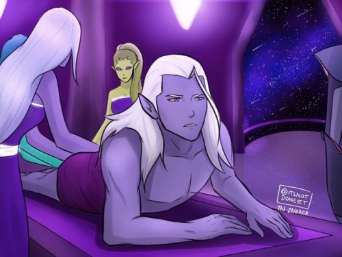 itsnotdoneyet:Shirtless Lotor redraw for all of you. I mean, how could I not?