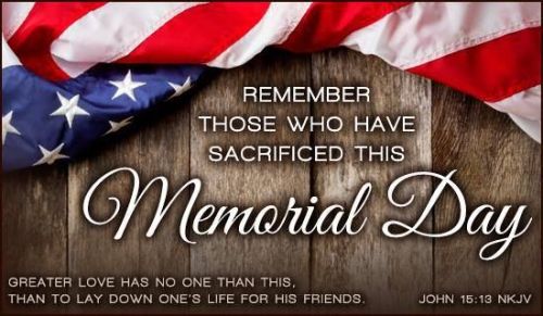 They gave their life so we could live ours! For that I am thankful!