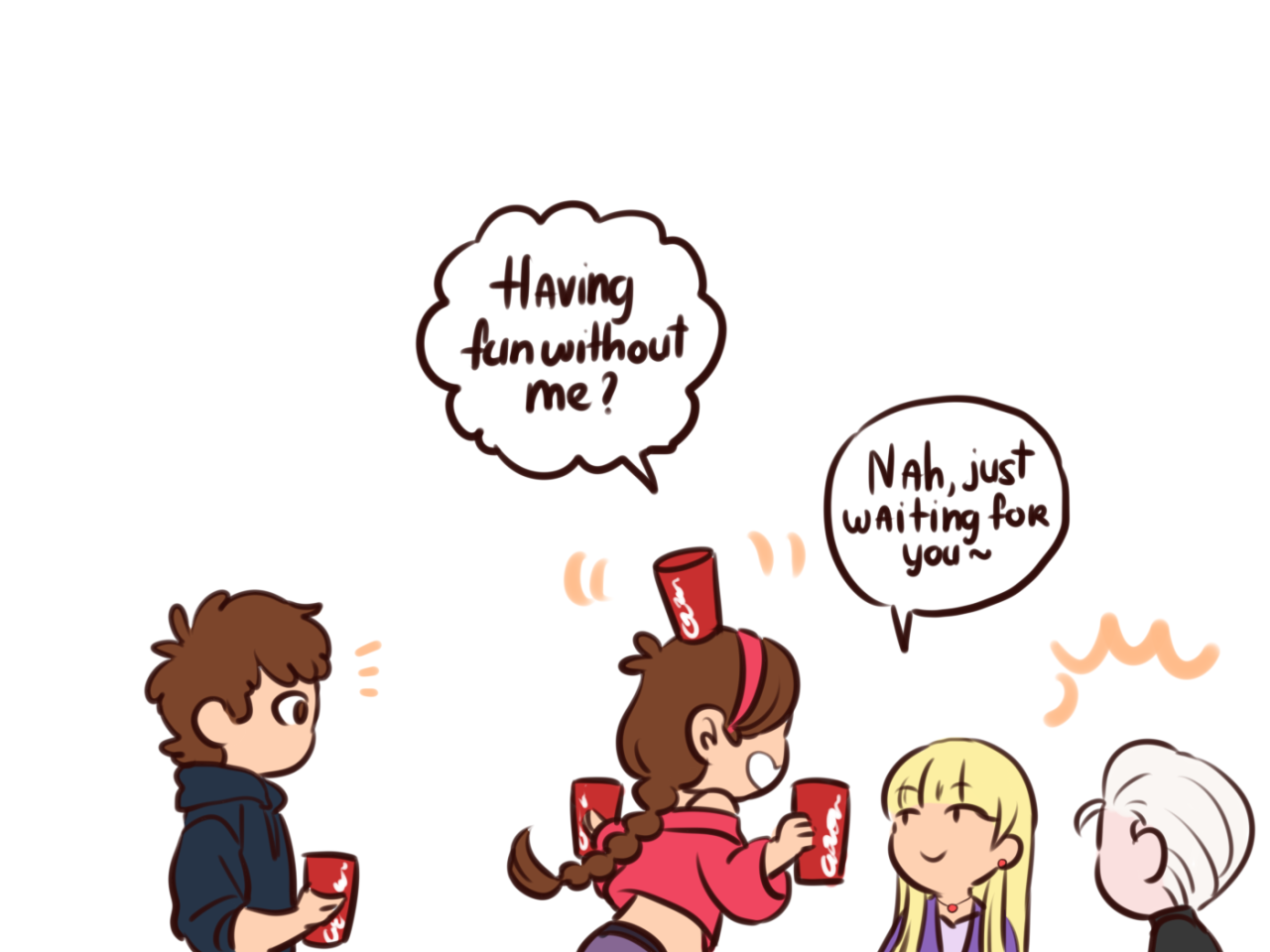 tanosan96: Pacifica still got her skillAnd charming Mabel~ and this dorito  teehee