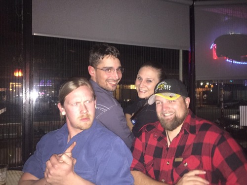 I might be too nice but went out for my ex’s birthday since it’s not often I get to hang out with a bunch of close friends ( all of her friends were my friends first) it was a decent night and two of the roomies were able to hang too @dozer09