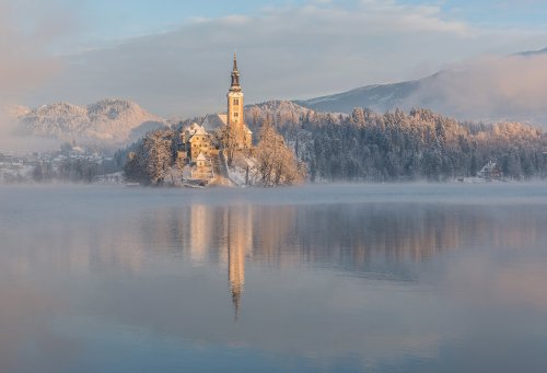 LAKE BLED, Slovenia - when it’s still winter but spring is just around the corner. (photos: Al