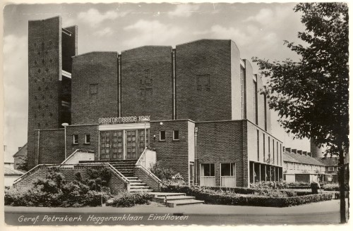 germanpostwarmodern: Petrakerk (1956) in Eindhoven, the Netherlands, by Geenen &amp; Oskam