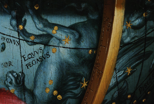 renaissance-art:Hans Holbein c. 1533The Ambassadors (detail of the Celestial Globe)