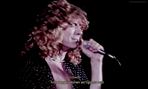 zeppelinmajesty:  Led Zeppelin performing Black Dog in his first night at the Knebworth festival. August 4, 1979. 