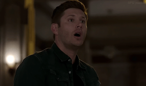 You’d just returned from a run and were at the doorway to your room when you stopped dead. Dean was 