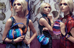 insiderlookatmodernmodels: Sasha Pivovarova Prada 2008 Spring/Summer Campaign photographed by Steven Meisel 