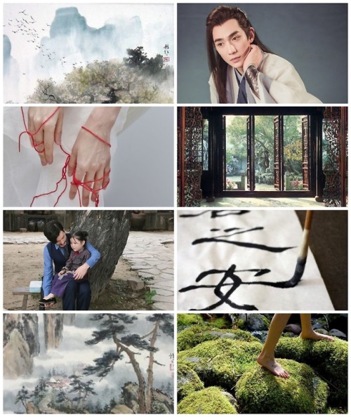 weilongfu: hardheartshere:  moodboard inspiration - Shen Wei x Zhao Yun Lan + God &amp; Human!AU