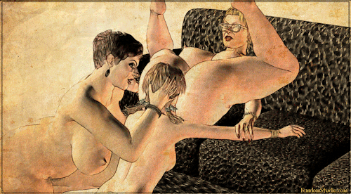 femdomstudio:  2 Women Vs 1 Girl 