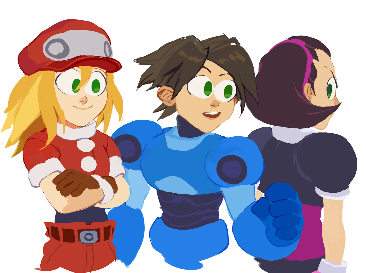 worthikids:it was some sort of Draw Mega Man Holiday over on twitter so I had to