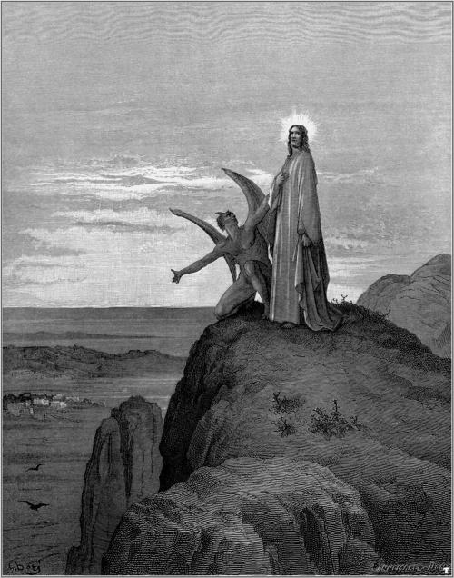 fer1972:  Today’s Classic: Satan tempting Jesus Christ 1. By James Tissot, 1895 2. By Vasili Surikov, 1872 3. By Gustave Doré, 1865 4. By Félix Joseph Barrias, 1860 5. By Ilya Repin, 1901