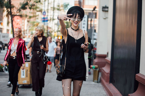 koreanmodel:  Street style: Choi Sora at NYFW Spring 2017 by Melodie Jeng 