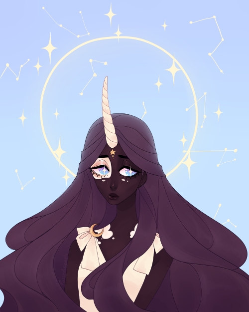 petitepasserine:  passerineart:    ♥ Chandrani Mishra, Wife of the Moon  ♥ im sorry i keep changing Chandranis colourscheme literally every time i draw her but i think i like this cooler palette a lot better!!! u ___ u available as prints and bags