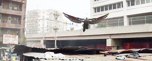 stanss:Sam Wilson aka Falcon on the new clip of Civil War