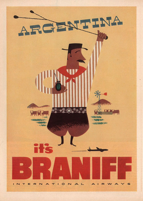 Braniff, 1953Theme Week: Travel 
