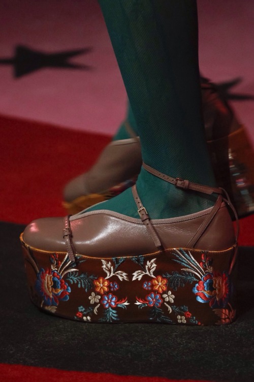 Shoes at Gucci spring 2017 rtw