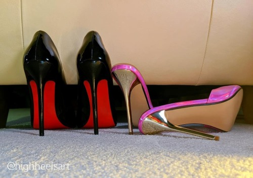 Still Life #stilllife #highheelsart #highheels #redbottoms #highheelmules #highheelpumps #stilettos 