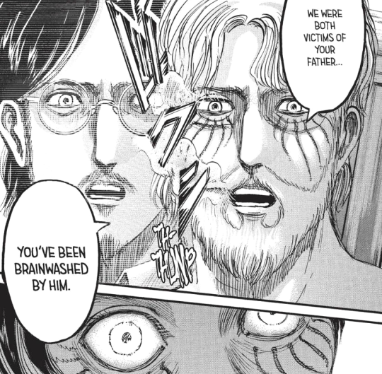 didanwhisperer:   There’s already debate on who will get the serum. Will it be Armin? Will it be Erwin? Either way no one seems to care that Bertolt is right there too, in the same page as Armin and Erwin, as a potential person to get the falling axe.