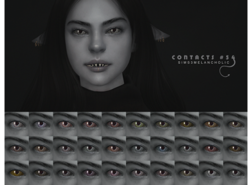 download (ea) \ info: contacts #54 - 30 custom colors \  all genders & ages  ♡ devil eyeliner - 