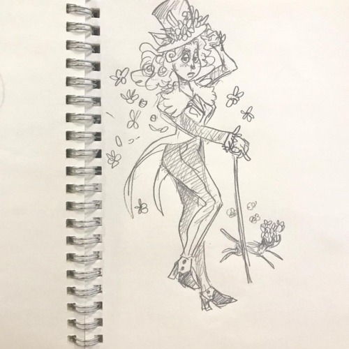 Flower dandy witch sketch - I’m still alive! . . #flower #witch #dandy #sketch #art #drawing #