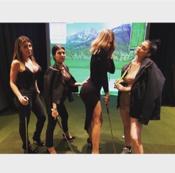 fuckyeah-kyga:  Kourtney: “Golfin’ @theforum”